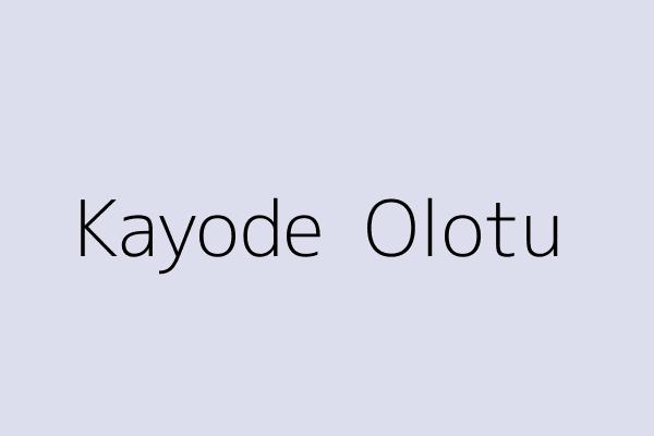 Kayode  Olotu 